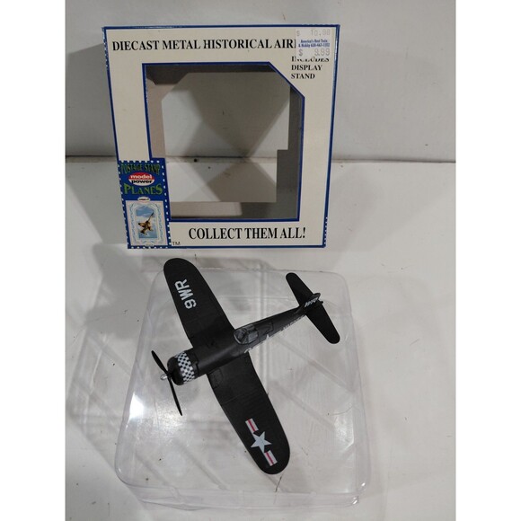 Model Power 5356-1 Postage Stamp 1:100 Scale Die Cast F-4U Corsair Airplane - Picture 4 of 13